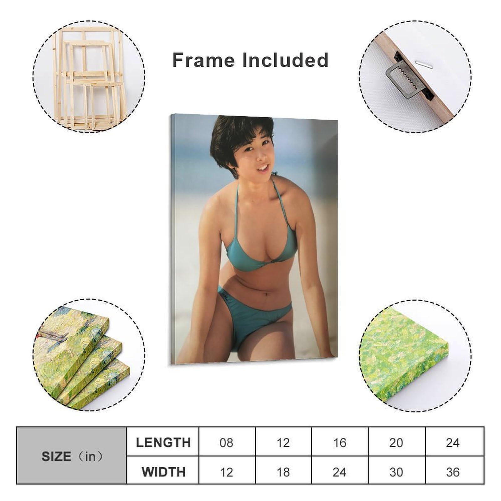 Amazon.co.jp: 八木さおり 女優 水着10 ポスター 部屋飾り キャンバス